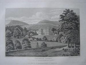 Original Antique Engraving Illustrating Caynham Court in Shropshire. Published By W. Emans in 1830