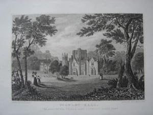 Original Antique Engraving Illustrating Stanley Hall in Shropshire. Published By W. Emans in 1830
