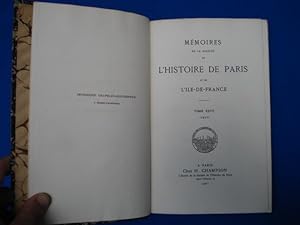 Mémoires de la société de Paris et de l'ile de France. Tome XXVII (1900)