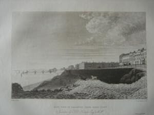 Original Antique Engraving Illustrating the East View of Brighton from Kemp Town, Presented By T....