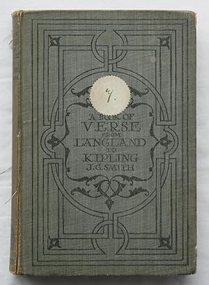 A Book of Verse from Langland to Kipling being a Supplement to the Golden Treasury