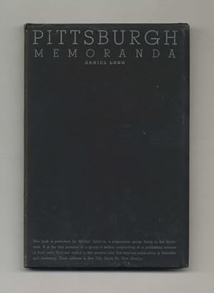 Pittsburgh Memoranda - 1st Signed Limited Numbered Edition / 1st Printing