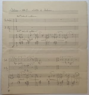 Lengthy Autographed Musical Quotation Signed
