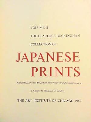 Japanese Prints - The Clarence Buckingham Collection Volume II