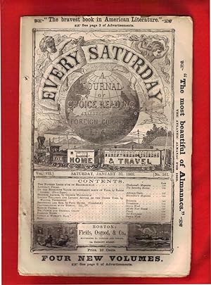 Every Saturday - Vol VII, No. 161, January 30, 1869. Original Wraps [not hardbound]