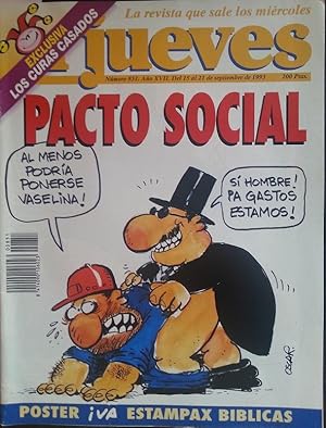 EL JUEVES Nº 851. PACTO SOCIAL. SEPTIEMBRE 1993.