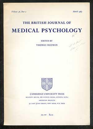 The British Journal of Medical Psychology, Volume 38, Part 1, March 1965