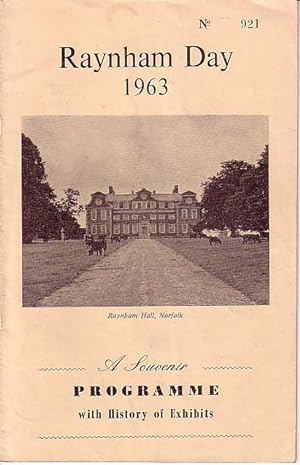Raynham Day 1963 - A Souvenir Program with History of Exhibits / Along with a Brochure on Raynham...