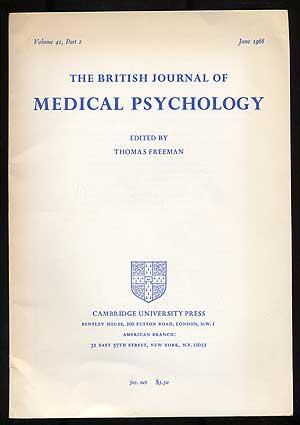 The British Journal of Medical Psychology: Volume 41, Part 2, June 1968
