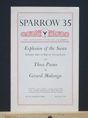 Explosion of the Swan and Three Poems (Sparrow 35)