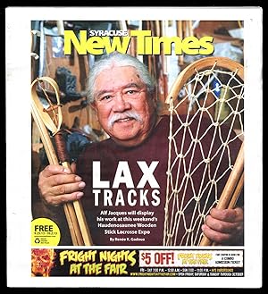 Syracuse New Times / 9/25-10/2/13 / Alfie Jacques, wooden lacrosse stick maker, at Haudenosaunee ...