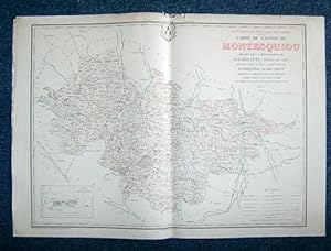 Carte du Canton de Montesquiou (Atlas Général du Gers)