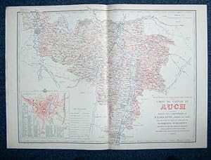 Carte du Canton d'Auch Sud (Atlas Général du Gers)