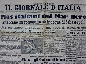 "IL GIORNALE D'ITALIA Ultima Edizione Domenica 14 Giugno 1942 - XX MAS ITALIANI NEL MAR NERO ATTA...