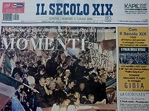"IL SECOLO XIX Genova Martedì 11 Luglio 2006 UN MILIONE DI TIFOSI ACCOLGONO I CAMPIONI DEL MONDO ...