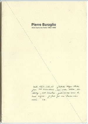 Pierre BURAGLIO. Avec / sans les mots 1963-1996.