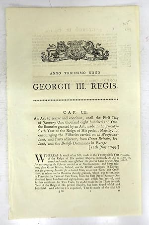 An Act to revive and continue, until the First Day of January One thousand eight hundred and One,...