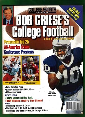 Bob Griese's College Football 1995 Yearbook. Marvin Harrison, Mark Hartsell, Bobby Engram cover