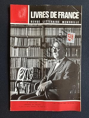 LIVRES DE FRANCE (revue littéraire mensuelle)-FEVRIER 1967