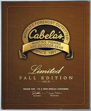 Cabela's HUNTING, FISHING AND OUTDOOR GEAR: Limited FALL EDITION 2010, Volume XVI