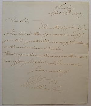 Autographed Letter Signed "William."