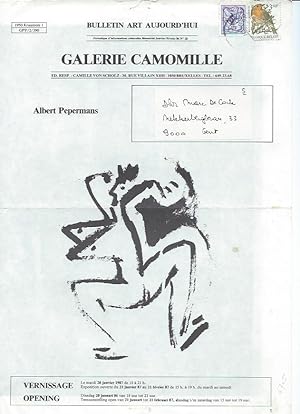 Galerie Camomille - Bulletin Art Aujourd'hui N° 28 : Albert Pepermans