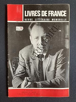 LIVRES DE FRANCE (revue littéraire mensuelle)-AVRIL 1967