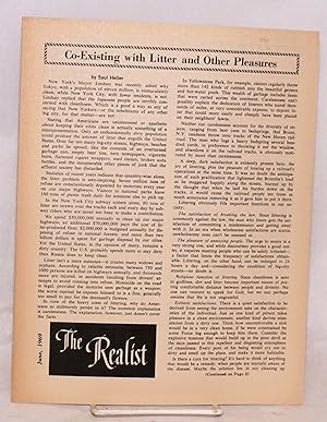 The realist [unnumbered issue] Co-Existing with Litter and Other Pleasures