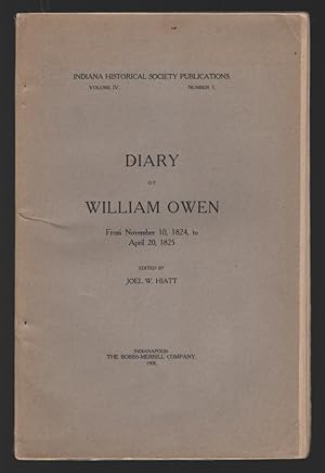 Diary of William Owen from Nov. 10, 1824 to April 20, 1825