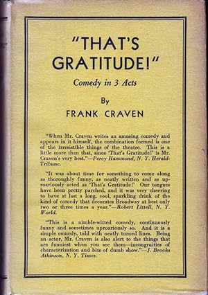 That's Gratitude. (HOLLYWOOD FICTION)