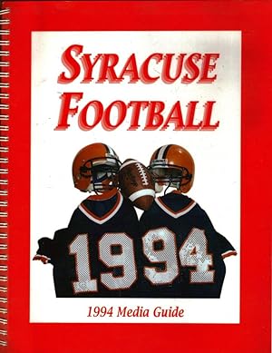 Syracuse Football 1994 Media Guide. Signed by Coach Paul Pasqualoni