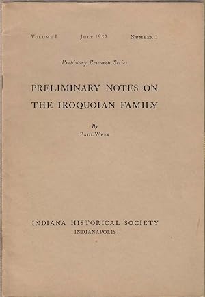 Preliminary Notes on the Iroquoian Family