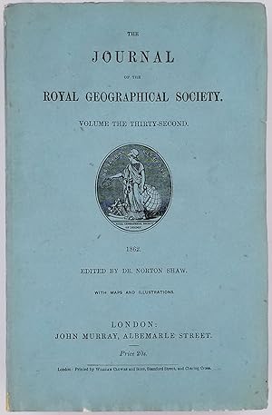 Journal of the Royal Geographical Society Volume 32, 1862