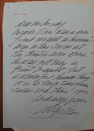 Autographed Letter Signed