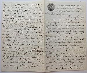 Lengthy Autographed Letter Signed on Union Army letterhead