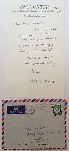Autographed Letter Signed on "Encounter" stationery