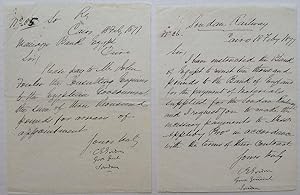 Two Autographed Letters Signed and a Telegraph