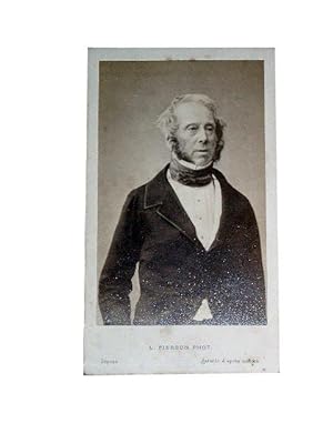 Photographie XIX ème format carte de visite (CDV), représentant Lord Palmerston, Sir Henry John T...