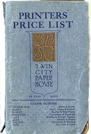 Printers' pocket price list of paper, 1912-1913
