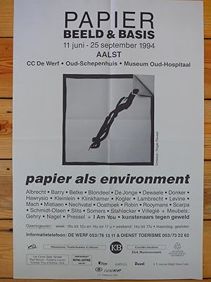 Papier Beeld & Basis : papier als environment (poster)