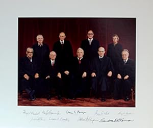 Signed Photograph of United States Supreme Court. [N.p. (Washington, D.C.): n.d., ca. 1981].