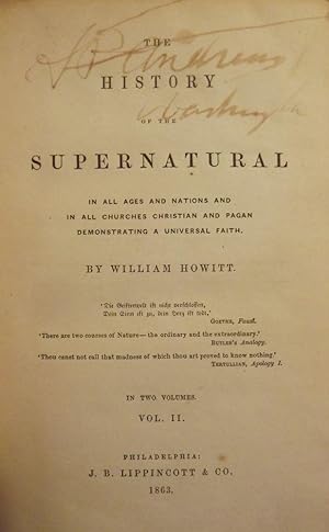 THE SUPERNATURAL: ITS ORIGINS, NATURE, AND EVOLUTION TWE VOLUMES