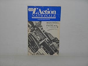 L'action Nationale Volume LXXVI Numéro 5 Janvier 1987