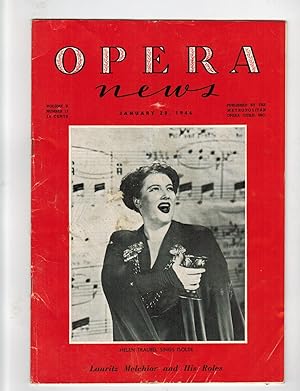 OPERA NEWS. Issue for January 28, 1946