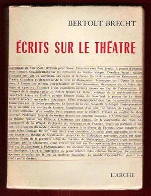 Écrits Sur Le Théâtre ( Schriften Zum Theater )