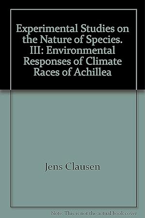 Experimental Studies on the Nature of Species, Volume II: Plant Evolution Through Amphiploidy and...
