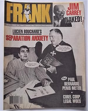 Frank Magazine #183 (December 22, 1994) Canada Humor Satire Parody Scandal