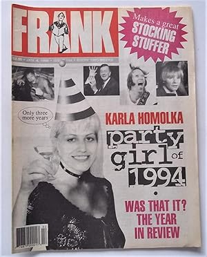 Frank Magazine #184 (January 4, 1995) Canada Humor Satire Parody Scandal