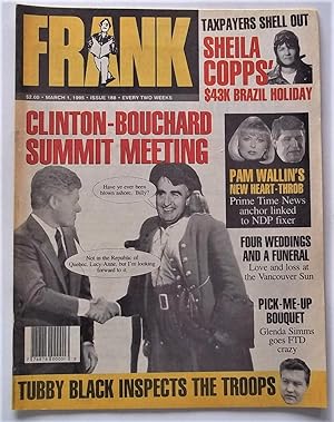 Frank Magazine #188 (March 1, 1995) Canada Humor Satire Parody Scandal