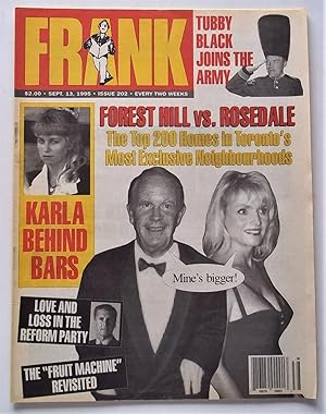 Frank Magazine #202 (September 13, 1995) Canada Humor Satire Parody Scandal